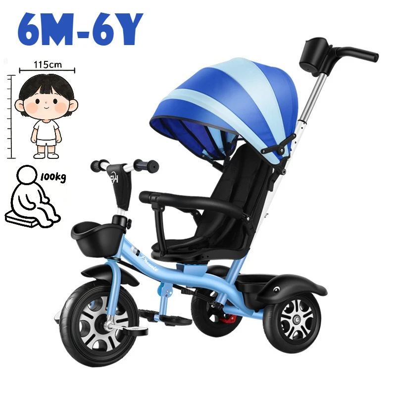

Trike Children's Tricycle 1-3-2-6 Year Old Large Baby Toy Bicycle triciclo infantil