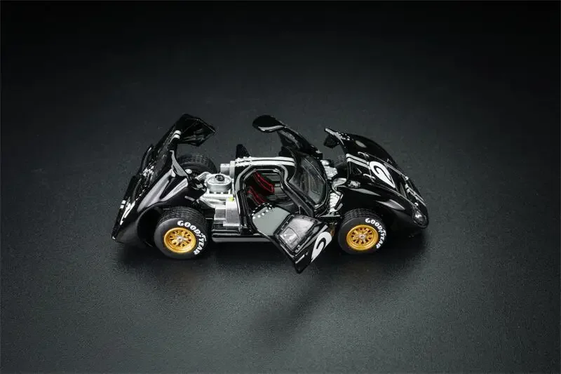 (Pre-Order) 1:64 GT40 Mk II #2 Black Diecast Collector's Vehicle Model Car