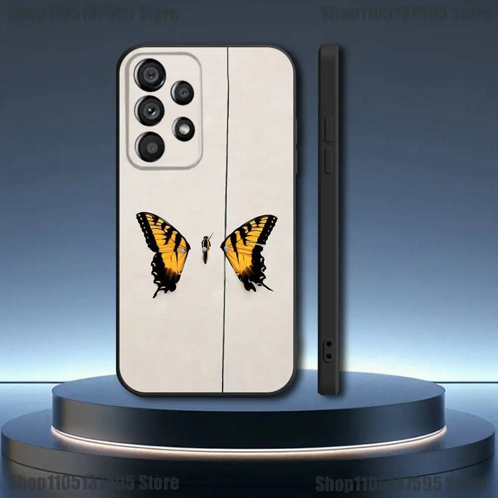 حافظة هاتف COOL Band P-Paramore لهاتف سامسونج جالاكسي A73,31,32,72,41,53,52,71,22,5G,Note,J7,8,9 غطاء أسود ناعم