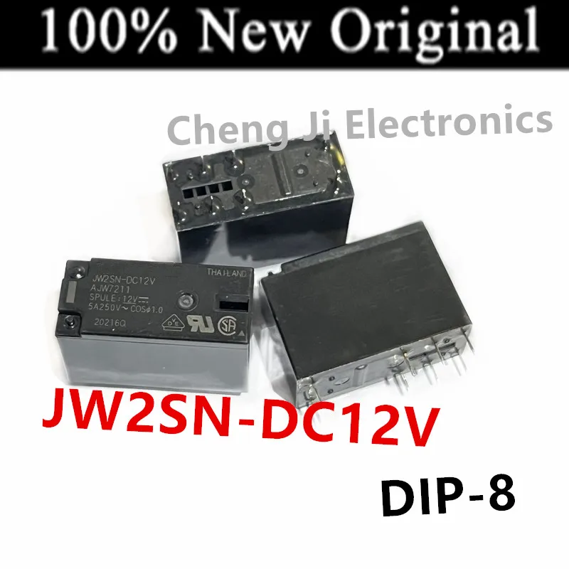 10 pz/lotto JW2SN-DC5V, JW2SN-DC12V, JW2SN-DC24V DIP-8 nuovo relè di potenza universale originale JW2SN-12VDC, JW2SN-24VDC