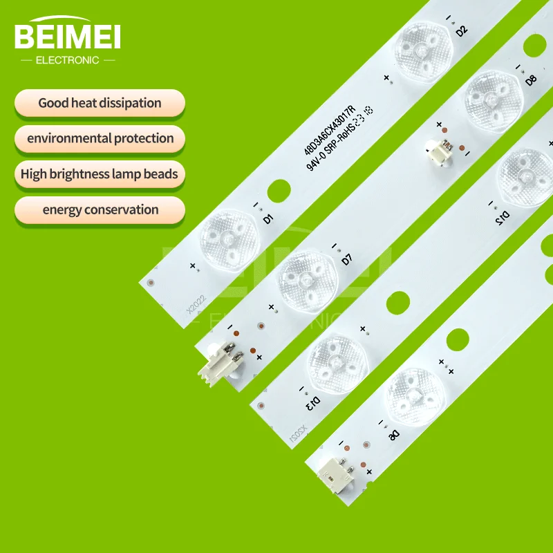 10 Stks/set Led Backlight Strip 6led 7led KJ48D13L-ZC14F-01 KJ48D13R-ZC14F-01 303kj480035 303kj480036 Kj480m03 ML-5009 L48f3700a