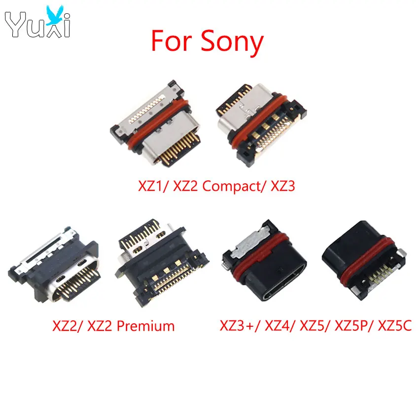YuXi 1 Piece For Sony Xperia XZ1 XZ2 Compact XZ3 Plus XZ4 XZ5 Premium USB Connector Charging Dock Plug Socket Charger Port