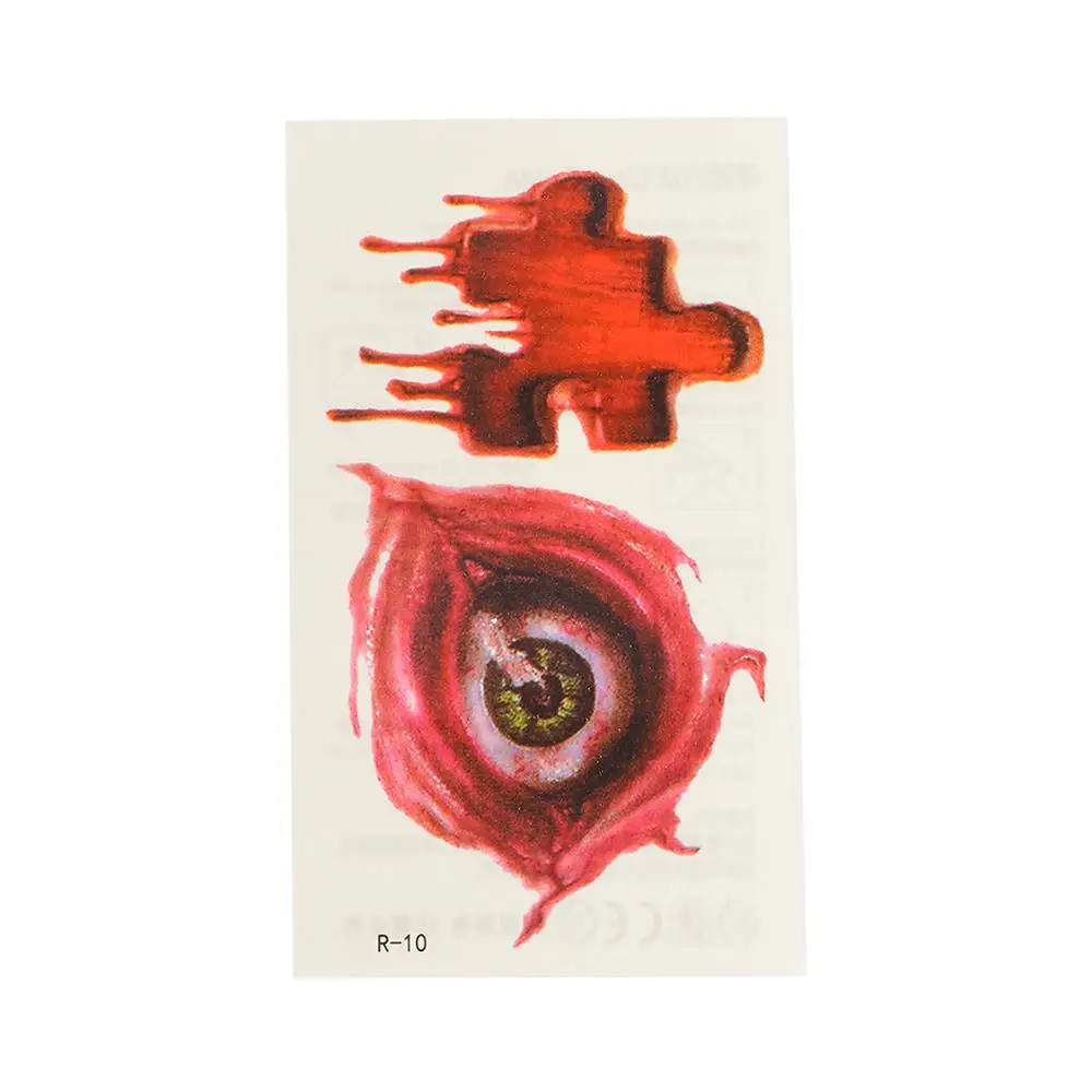 

Типсы для ногтей, реквизит для макияжа, рана ужаса для маскарада, шрамы ужасов, Хэллоуин, слайдер для переноса воды, временные татуировки, наклейки