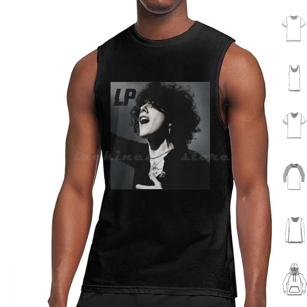 Fitted Scoop Tank Tops Print Cotton