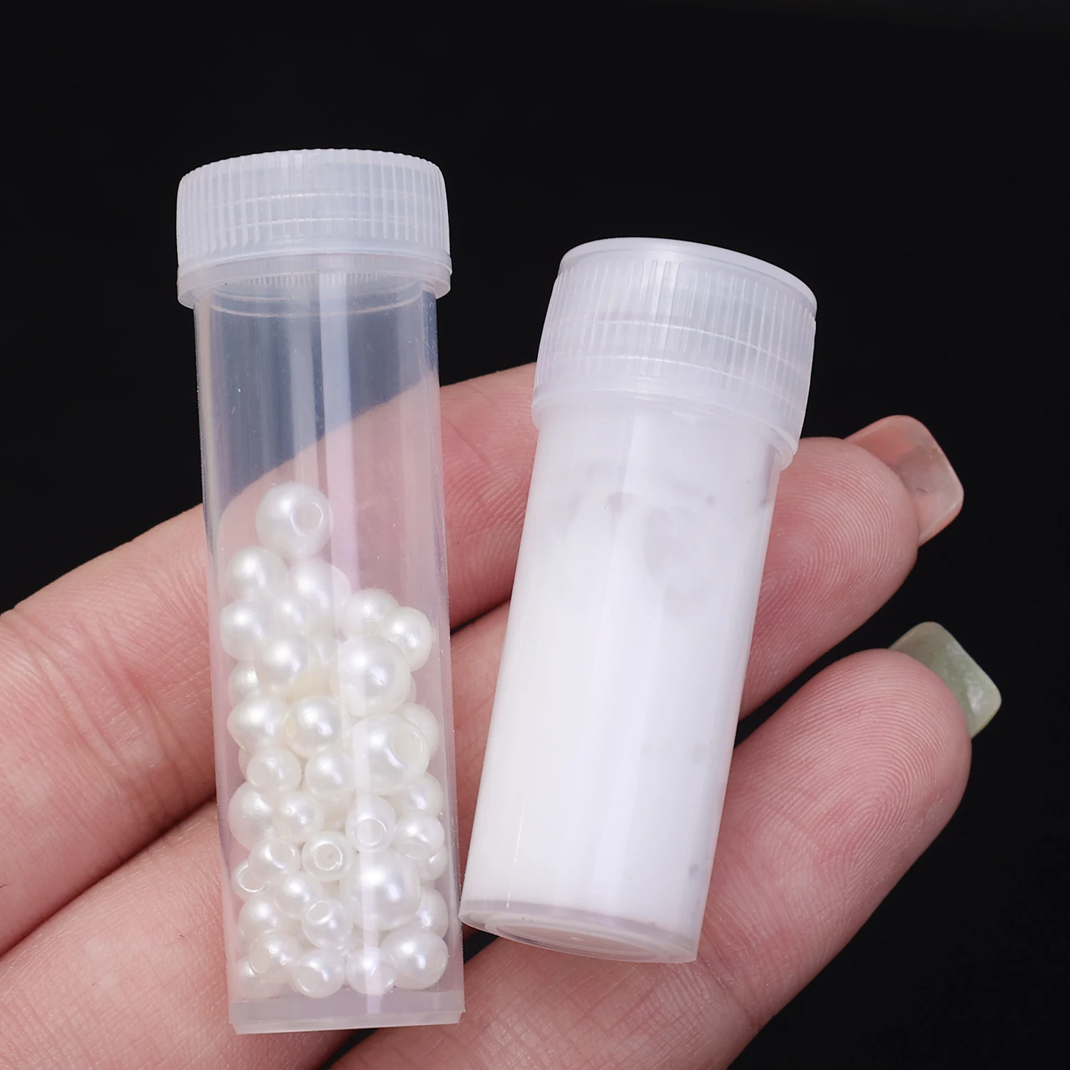 Mini Clear Plastic Bottles 5/7ML Test Tubes Storage Vials with Lids Jars for Beads Powder Pills Liquid Container Travel Bottles