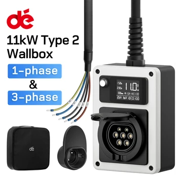 dé Typ 2 ev Ladegerät Steckdose Wallbox 11kw 16a Smart Elektroauto Ladegerät 22kw 32a für Autos eite TS-NACS Typ1 gb/t Stecker evse