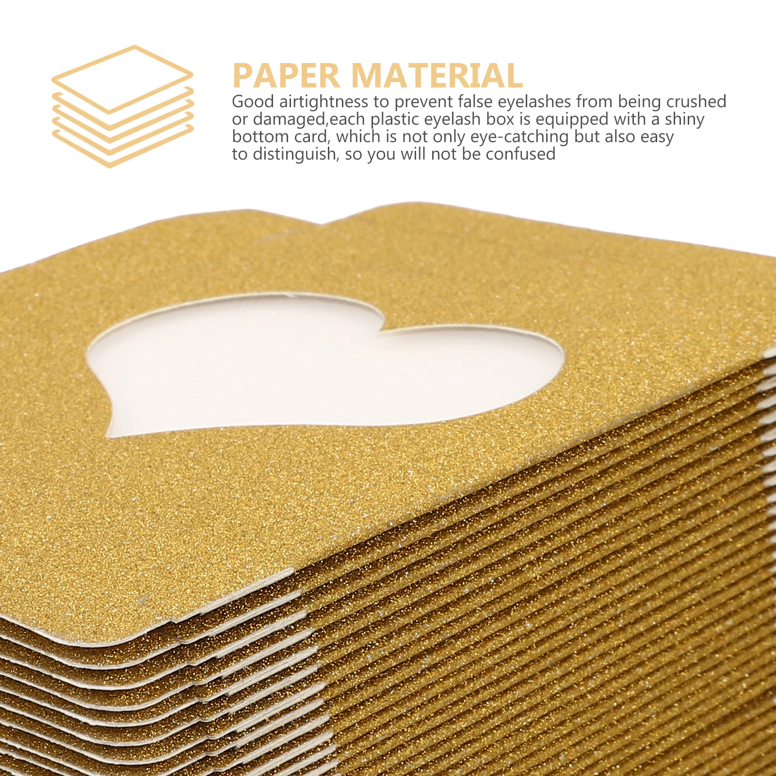 Caja de embalaje de pestañas postizas, estuche pequeño de papel brillante, ganizador de pestañas postizas, diseño de cajón de tamaño de viaje compacto portátil, 50 Uds.