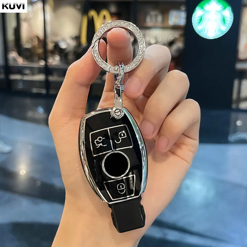 Neue TPU Fernbedienung Auto Schlüssel Fall Abdeckung Shell für Mercedes Benz A B C E Klasse GLS GLA GLK GLC CLS CLA AMG W204 W205 W212 W463 W176