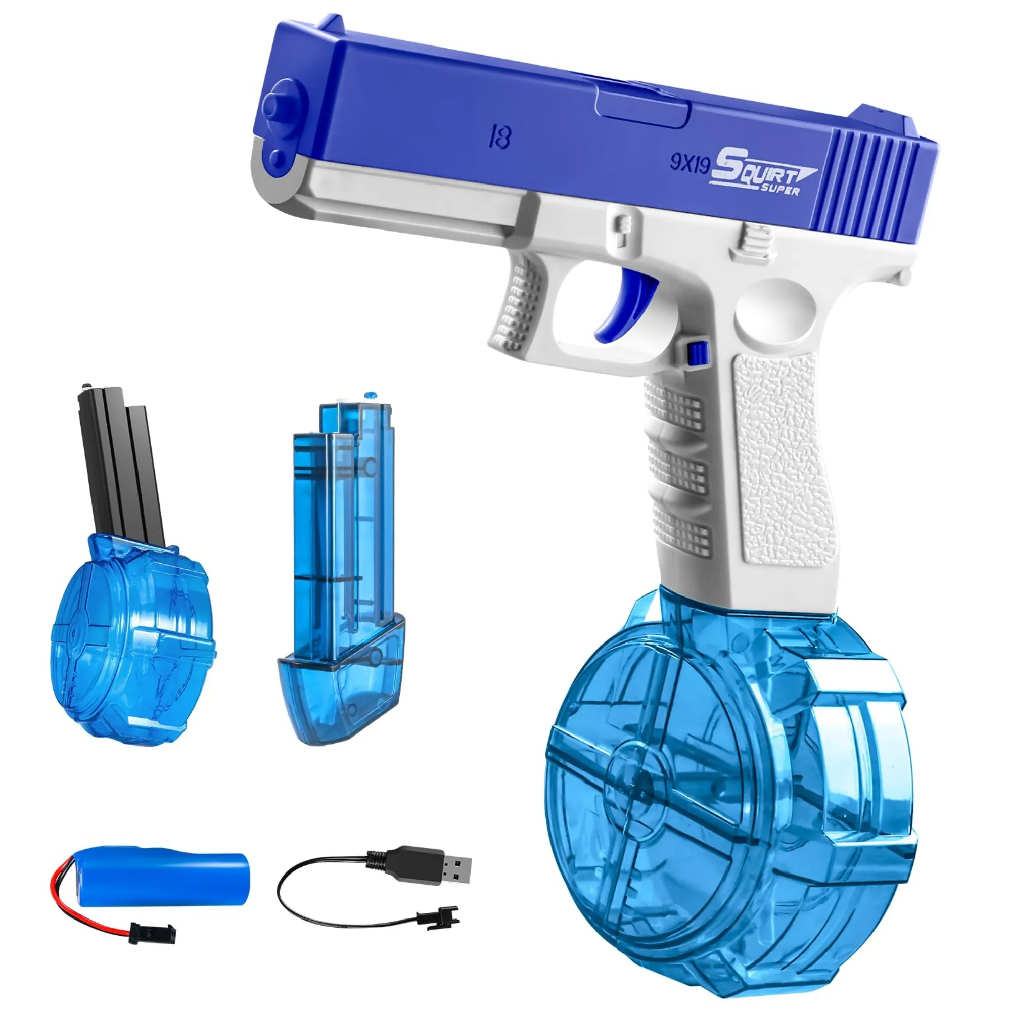 

Kids Electric Water Gun – Big Capacity, Long Range Squirt Toy for Summer Fun, Great Outdoor Gift for Children’s Day