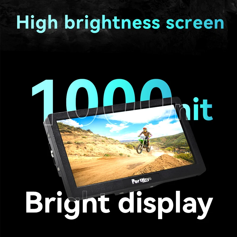 Portkeys HD7H 7inch Monitor 1000nit High Brightness Screen Monitor 4K For DSLR Camera Video Photography