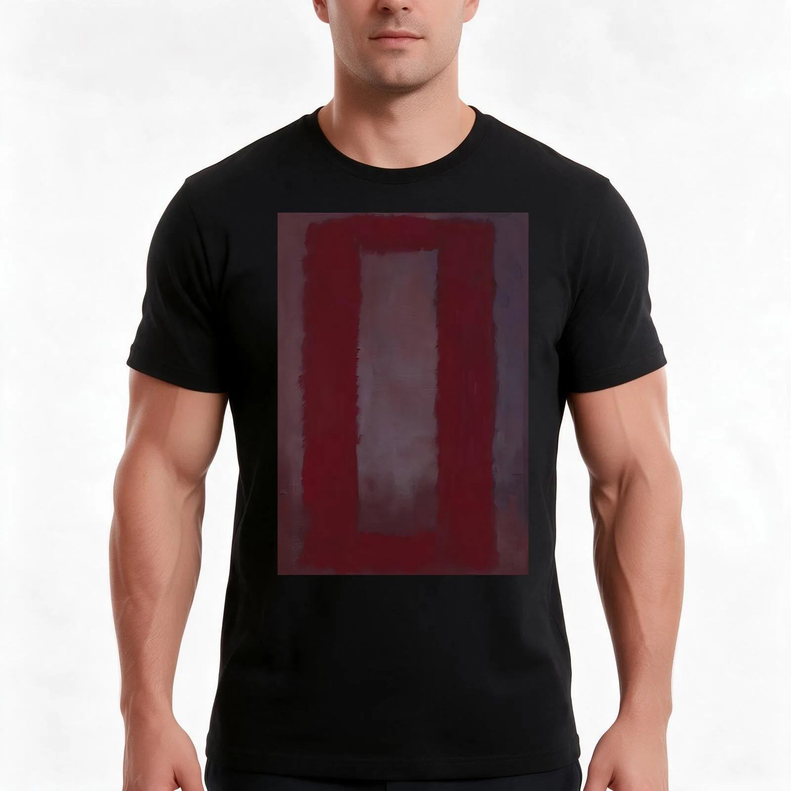 Mark Rothko - Red on Maroon - 1959 T-Shirt Summer Casual Cotton Tee Oversized Streetwear Tops Vintage Graphic Print