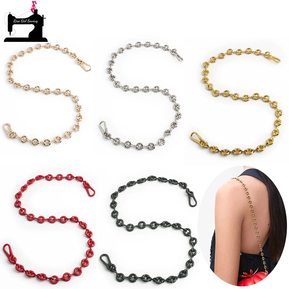 

1/3/5PCS 68cm 15mm Acrylic Sweet Donut Shape Bag Chain Straps For Replacement Underarm Handbag Shoulder Decorative Accessories