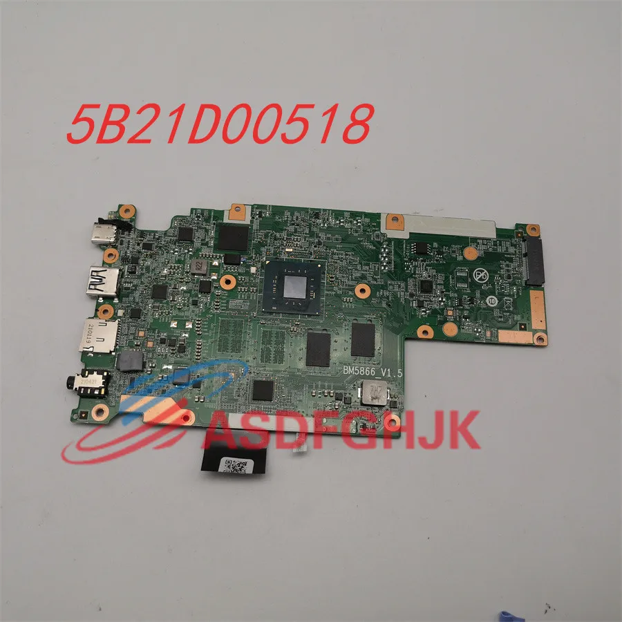 

used Original For Lenovo Motherboard 100E Chromebook 2nd Gen N4020 UMA 4G 32G V1.5 PN:5B21D00518 BM5866 Tested Free Shipping