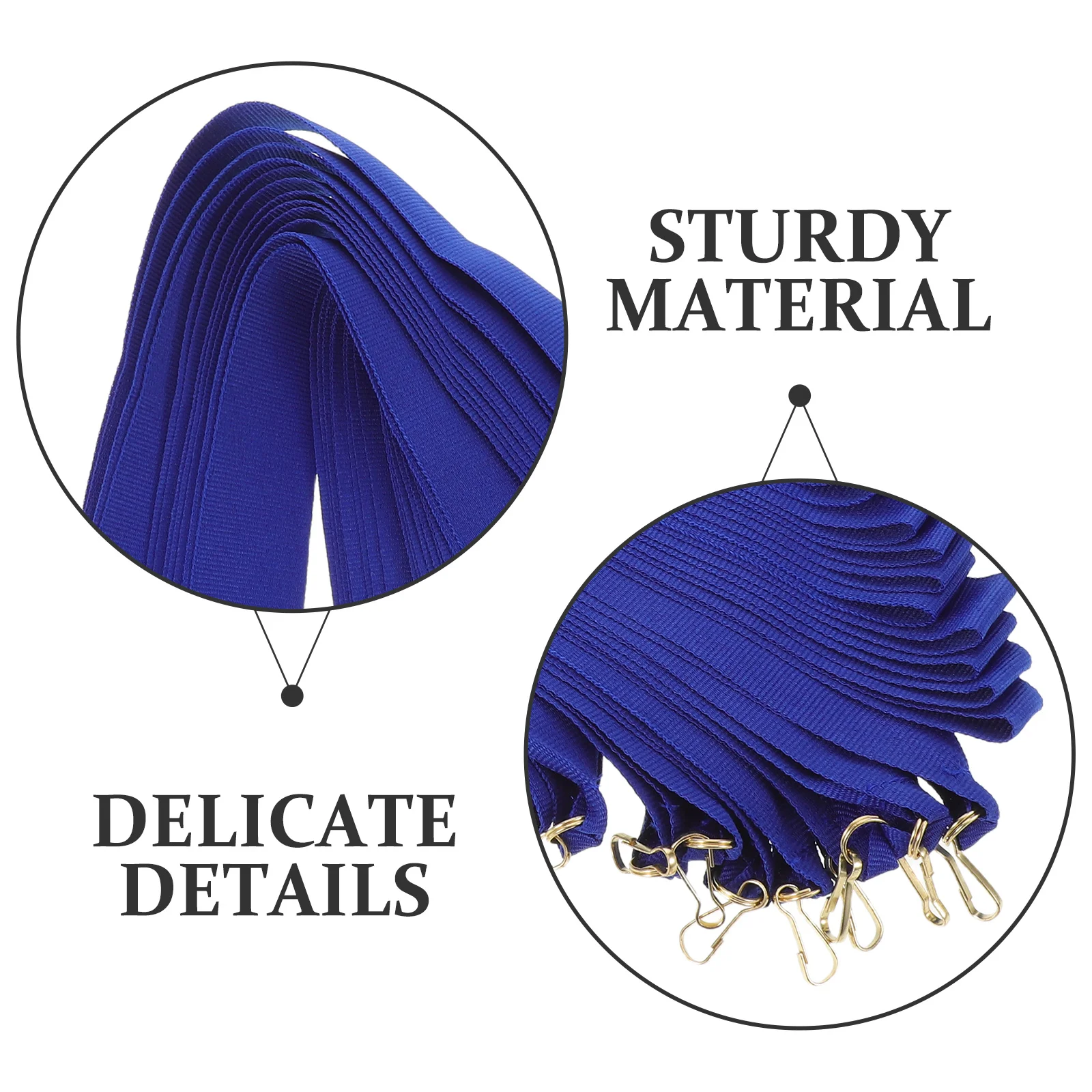 30 قطعة من أشرطة الرقبة الميدالية الزرقاء وسام مسطح ومشابك المفاجئة للمسابقات الرياضية الخارجية وميداليات جوائز الحفلات #4