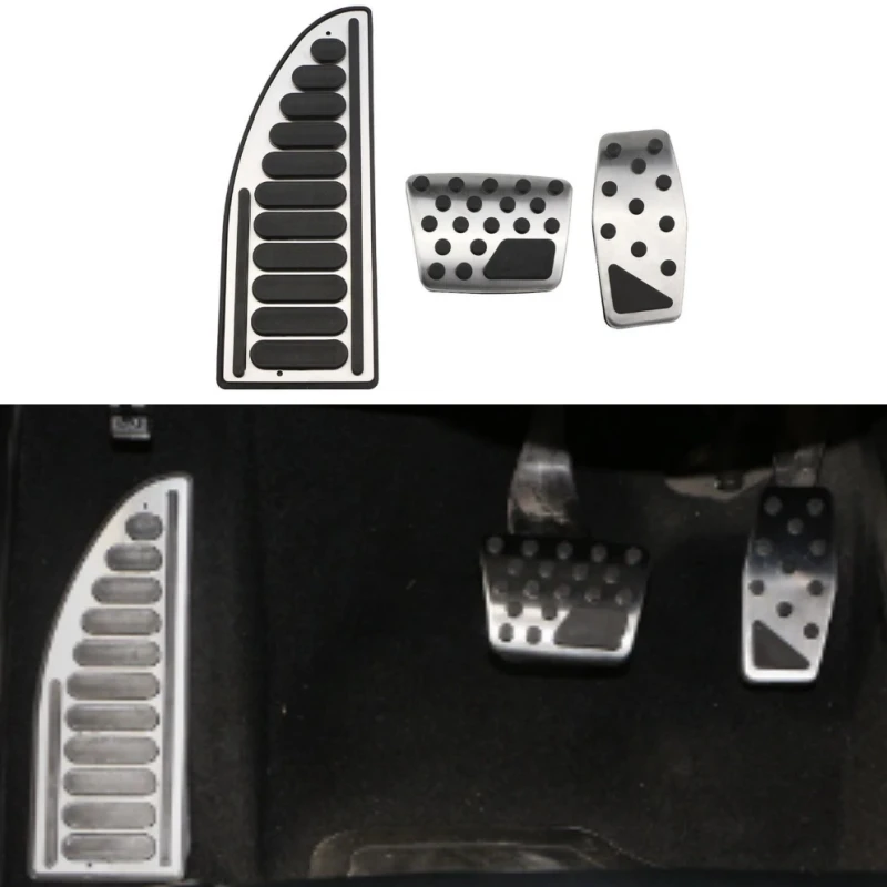 

Fashion Stainless Steel Accelerator Pedal Brake Pedals Cover Rest Pedals for Jeep Compass 2017-2021 Renegade Accessories