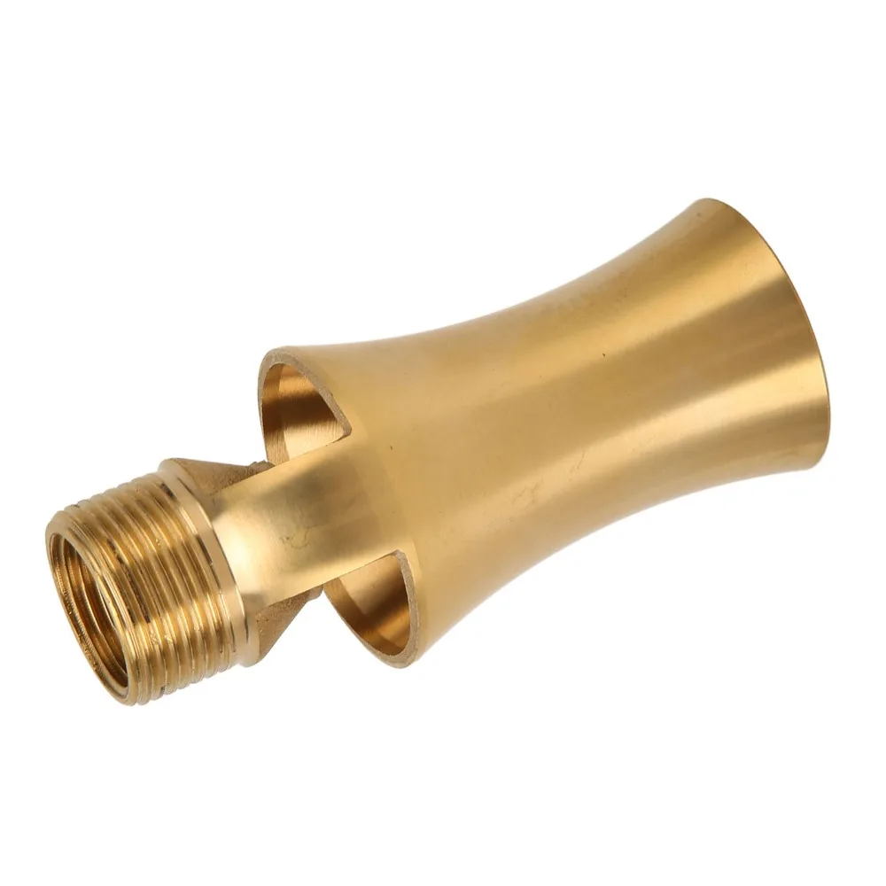 Brass Pond Water Fountain Nozzle Gold G1/2 Male Thread Water Fountain Sprinkler G1/2 Female To G3/4 Male Thread