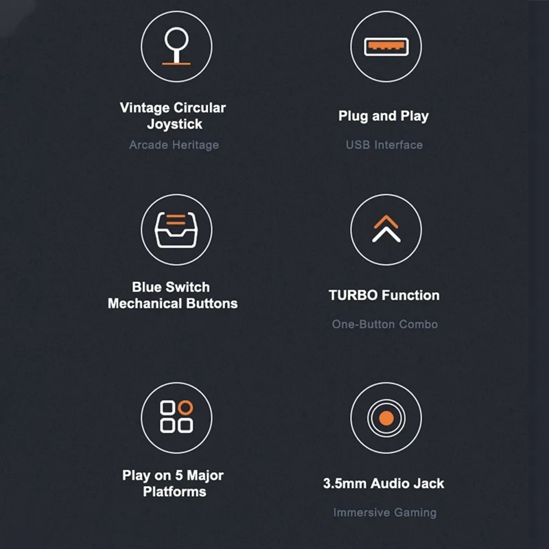 PXN-008 Fighting Joystick Arcade Game Controller Fight Stick For PS4/PS3/ One/Nintendo Switch King Of Fighters