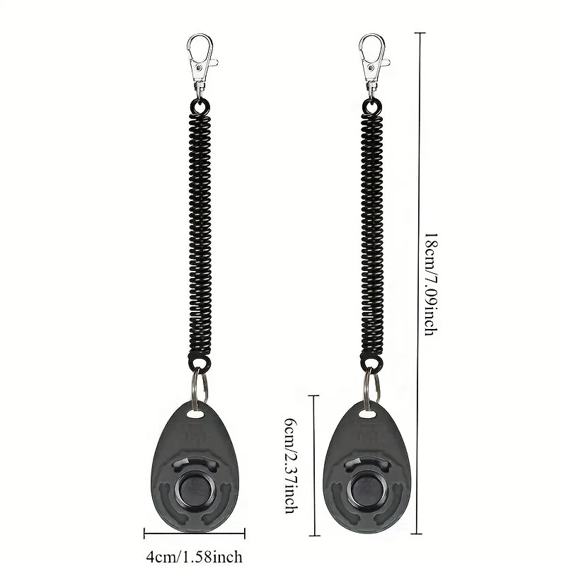 [2pcs Professional Dog Training Clicker] Effective Pet Communication Device and Comprehensive Training Supplies Kit for Owners