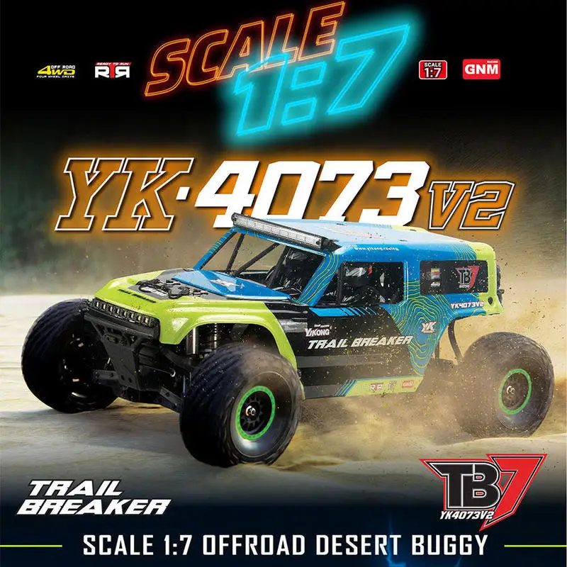 YiKomgK4073 V2 Tb7 1/7 Scale Four-Wheel Drive Remote Control Vehicle An Outdoor Challenge Off-Road Vehicle For Adult Enthusiasts