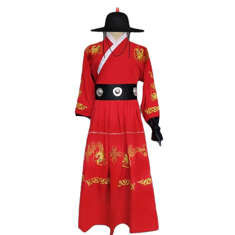 Ming Dynasty Film TV Ancient Costume Male Flying Fish Royal Guards Outfit Python Robe Warrior Hanfu Performance Clothing