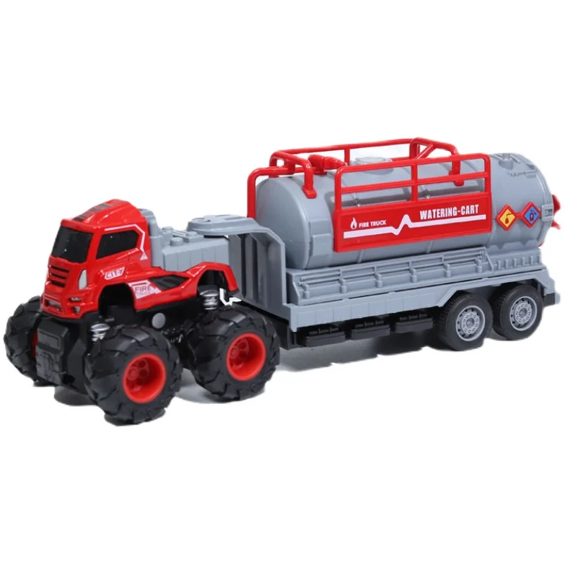 1: 50 alloy big wheel fire rescue vehicle model,ladder fire truck toys,children\'s water tanker toys,wholesale