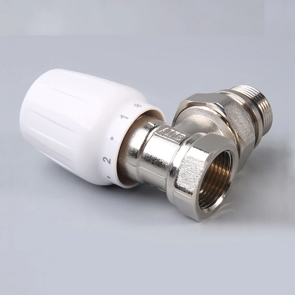 1/2-inch Manual Angle Temperature Control Valve Radiator Manual Regulating Valve For Heating Systems Easy Installation