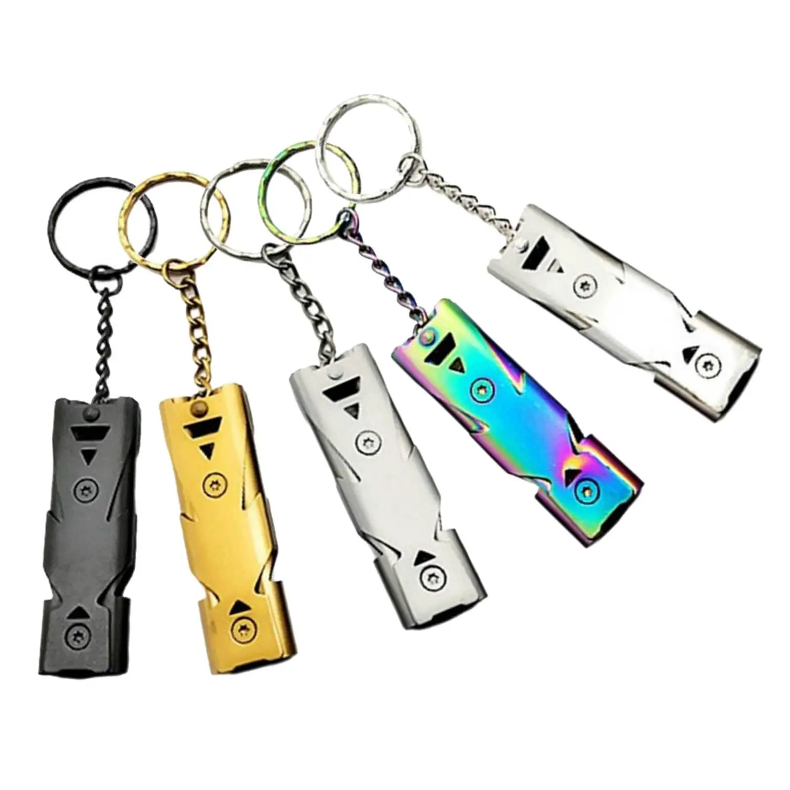 High Decibel Survival Whistle with Key Chain Equipment Outdoor Sport Camping