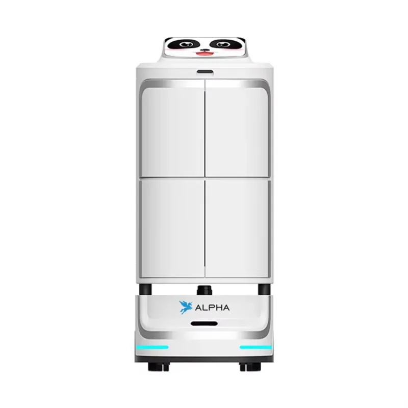 Sucd Autonomous Indoor Food Delivery Robot Featuring Multi-layer Compartments, Precision Navigation, And Stable Operation.