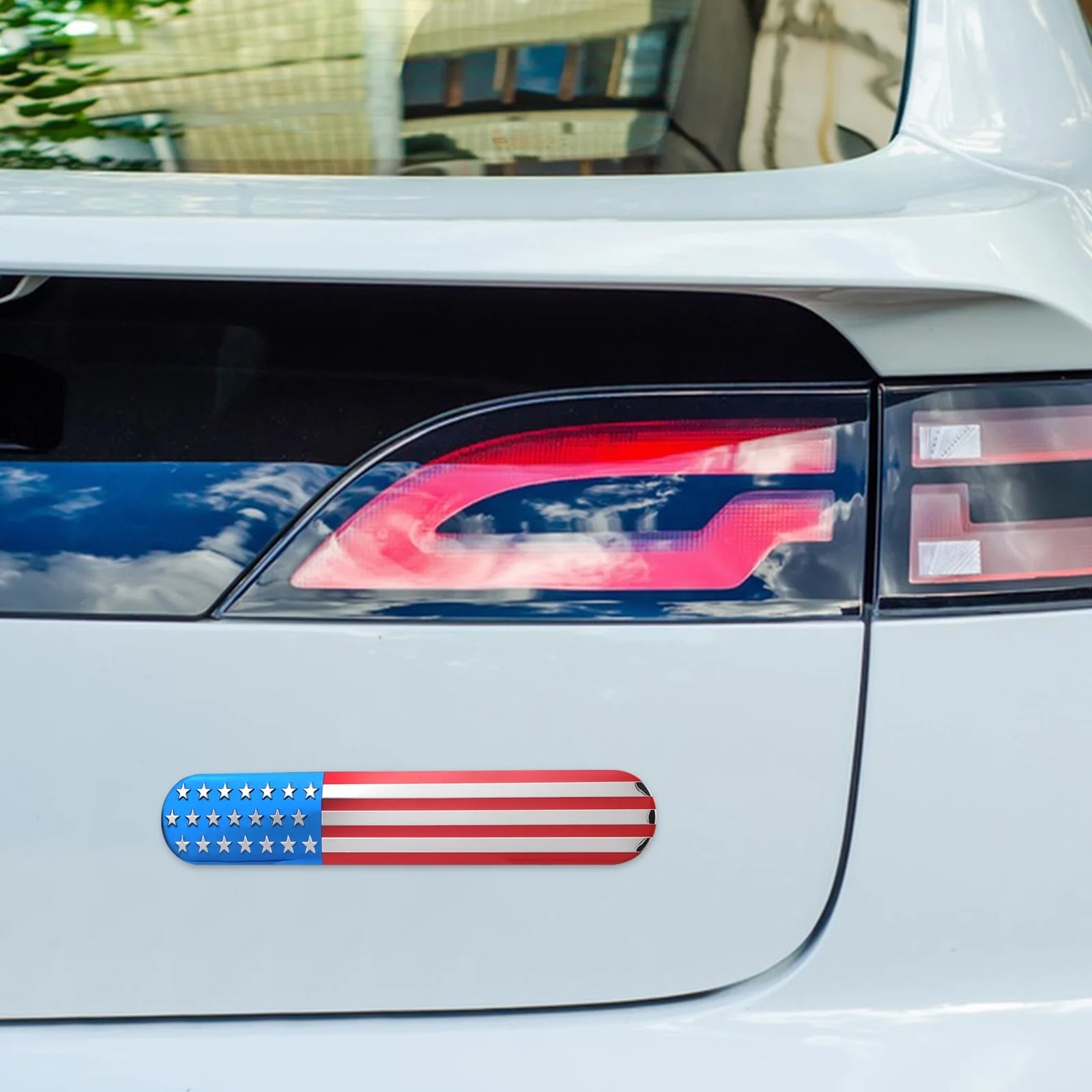 

American Flag Metal Car Sticker 3D Usa Flag Patriotic Emblem Decal Side Badge Decoration Vehicle Laptop Sticker