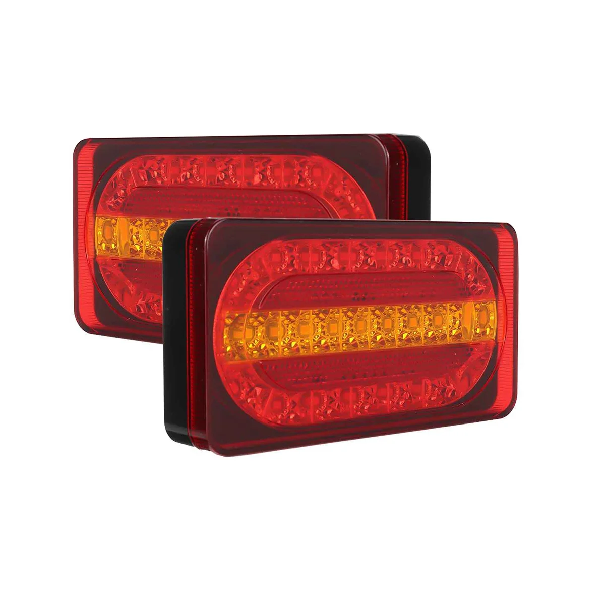 Impermeável Car LED Taillight, Indicador de freio, Turn Signal Lights, Rear Break Lamp, Universal para caravanas, caminhão, Van, 12V