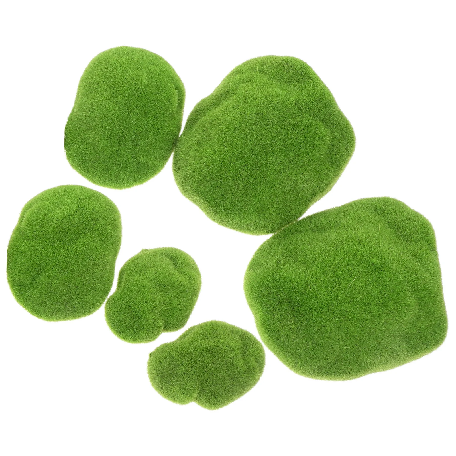 6 قطعة الأحجار الاصطناعية واقعية فو المغطاة الصخور لترتيب الأزهار الجنية حديقة الحرفية ديكور محاكاة حجر الطحلب