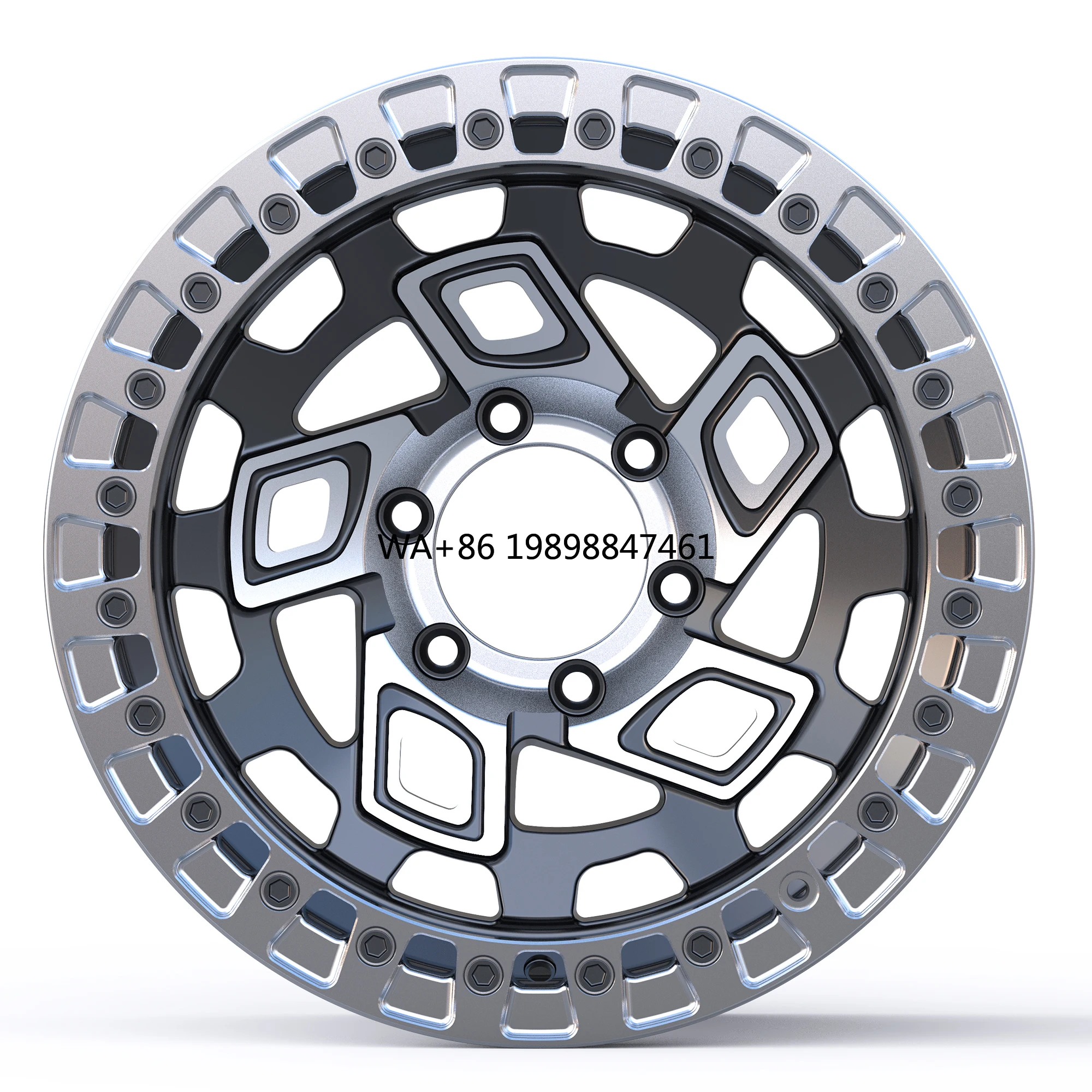 

HTOR TUV Certified China Factory Direct Black 17 Inch 5*127 Beadlock Hot Selling Offroad Forged Alloy Wheel Pickup SUV Cheaper