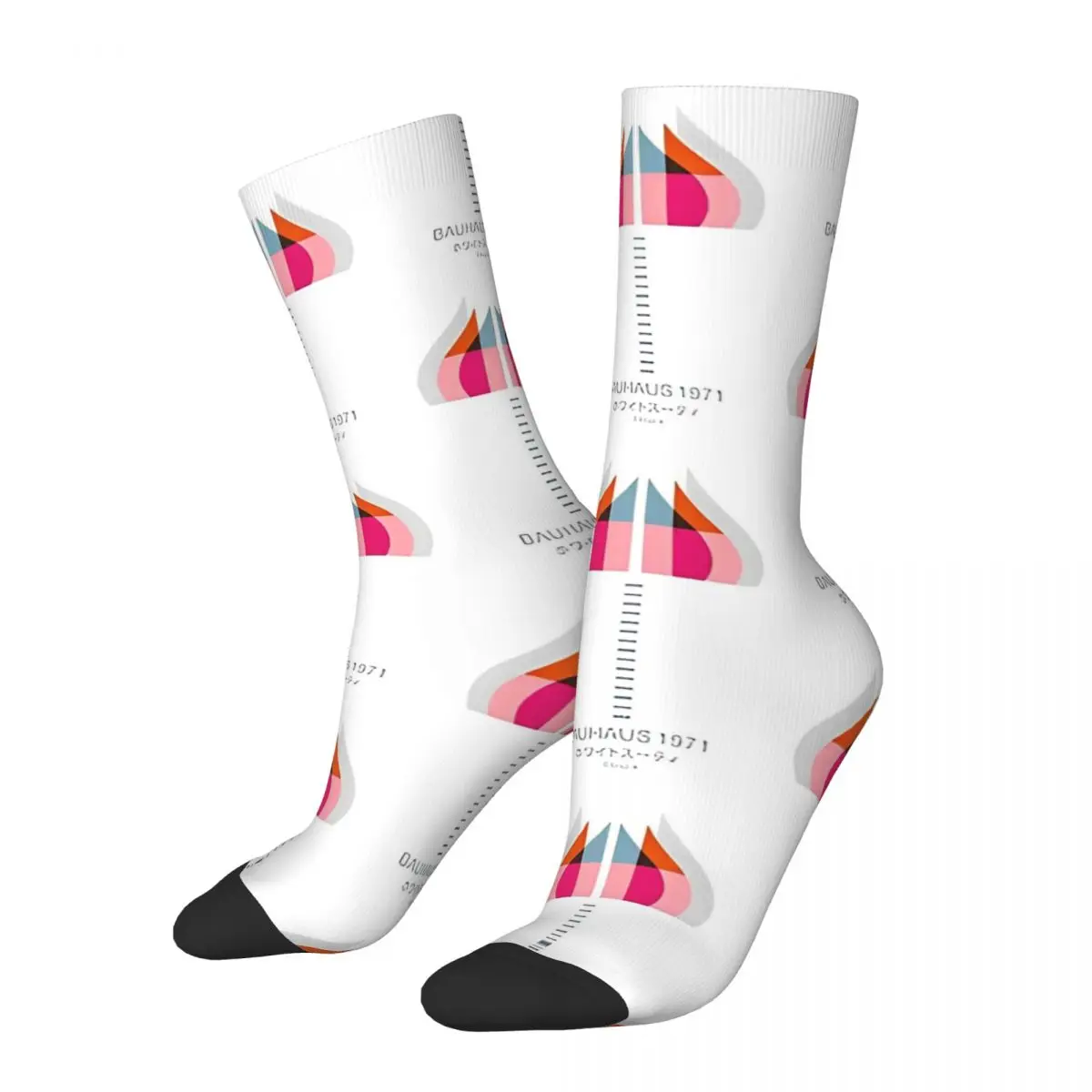 BAUHAUS 1971 Socks Men Women Funny Happy Japanese Germany Bauhaus Retro Socks High Quality Spring Summer Autumn Winter Socks