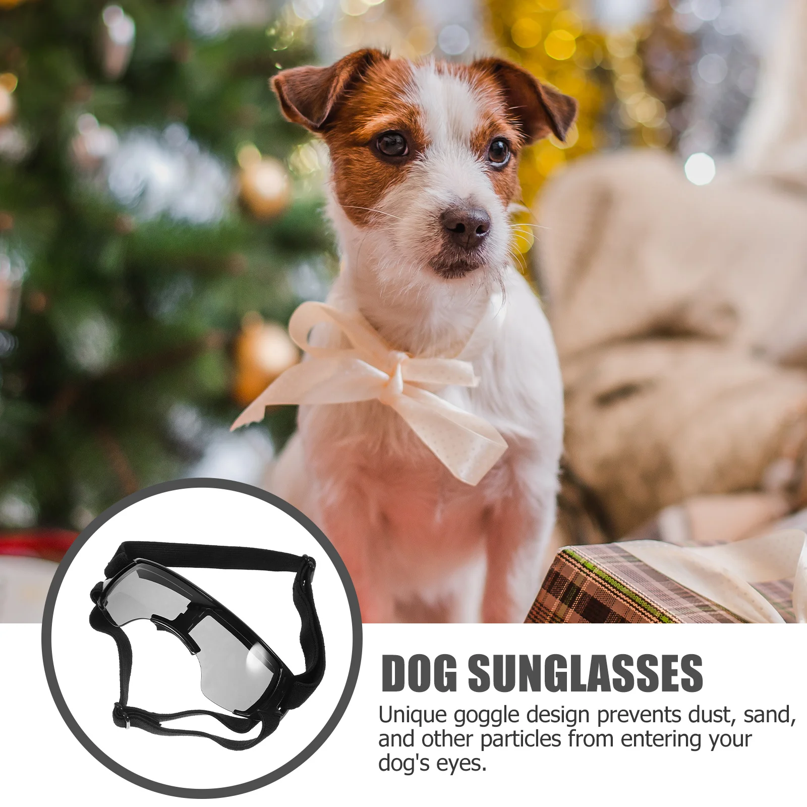 

Dog Sunglasses Outdoor Anti-Uv Protection Durable Flexible Goggle Design Waterproof Windproof Puppy Glasses Dog Sunglasses