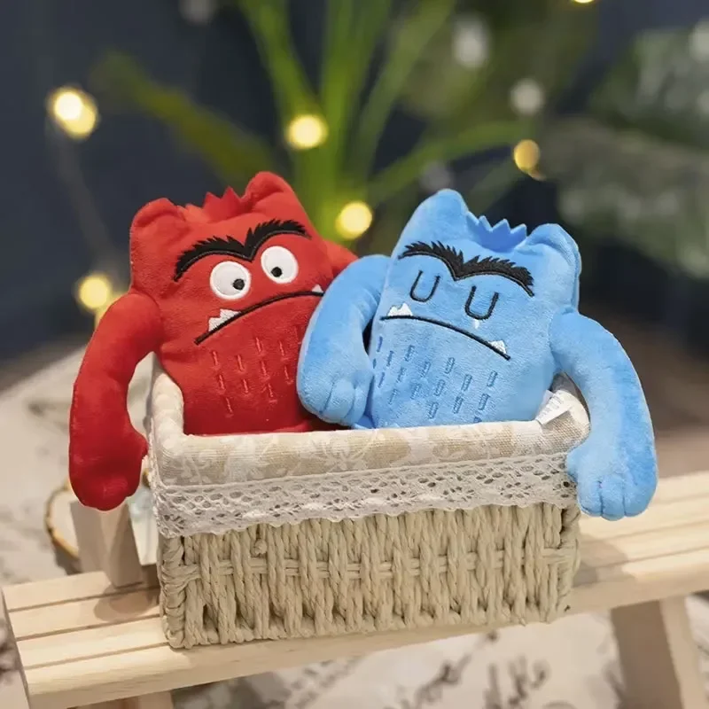 6pcs Monster Cute Six Color Plush Toys My Emotional Little Monster Cartoon Doll Colorful Emotion for kids Gifts