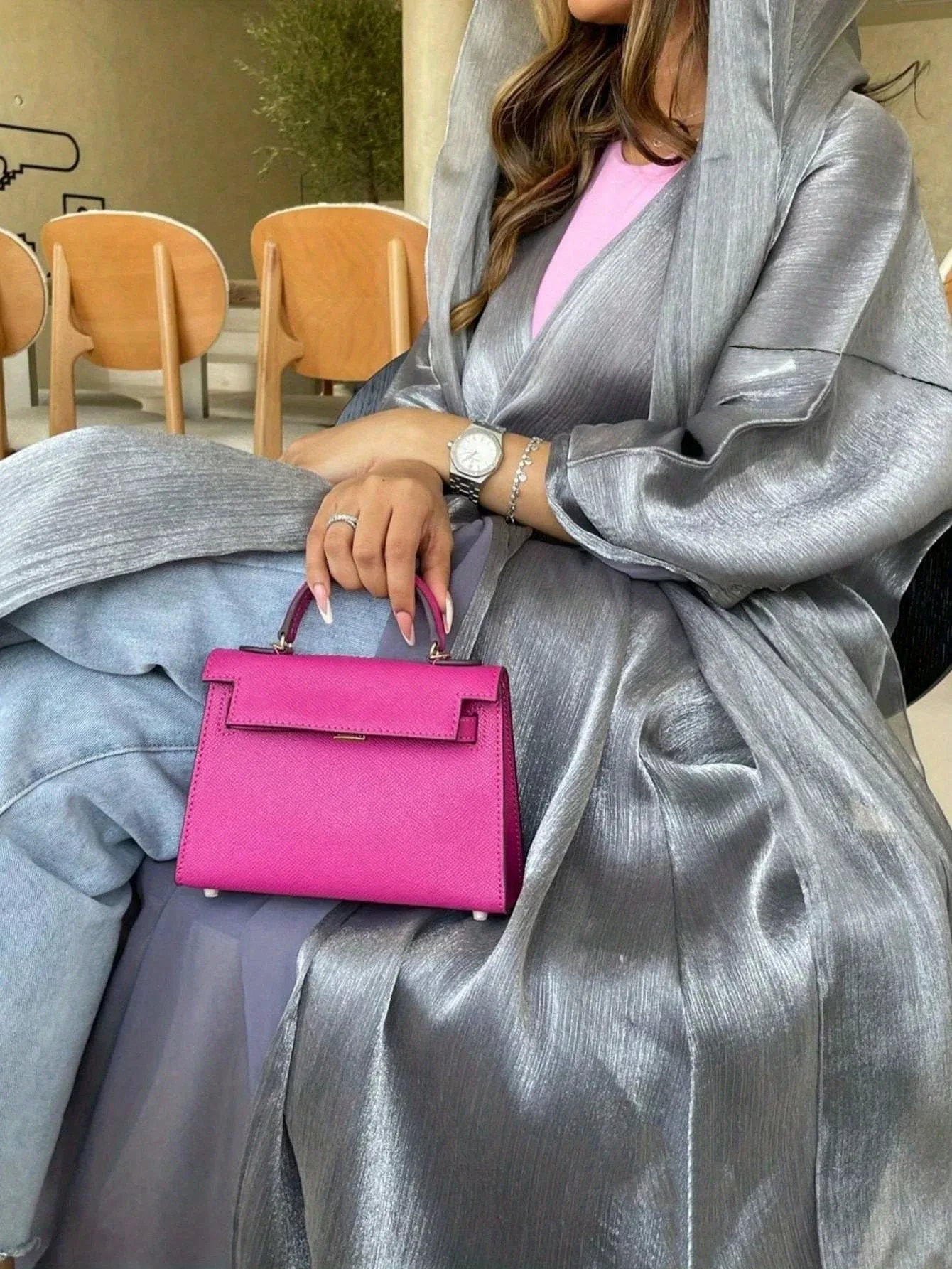 

Ramadan Open Satin Kimono Abaya Dubai Islam Muslim Kaftan Dress Turkey For Women Jalabiya Robe Arabic Musulmane Femme Islamic