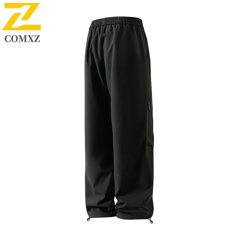 

​Men Straight Leg Casual Pants American Style Winter Loose Wide Leg Workwear Waterproof Outdoor Tactical Cargo Sports Trousers​