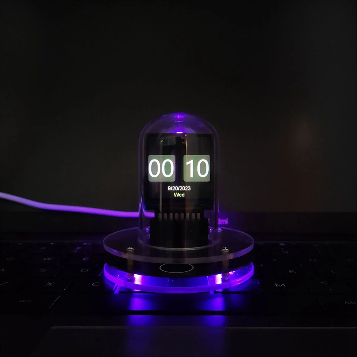 

A06RP RGB Nixie Tube Clock Smart WIFI Сетевой светодиодный светоизлучающий IPS цветной экран DIY Аналоговый цифровой трубчатый ночник