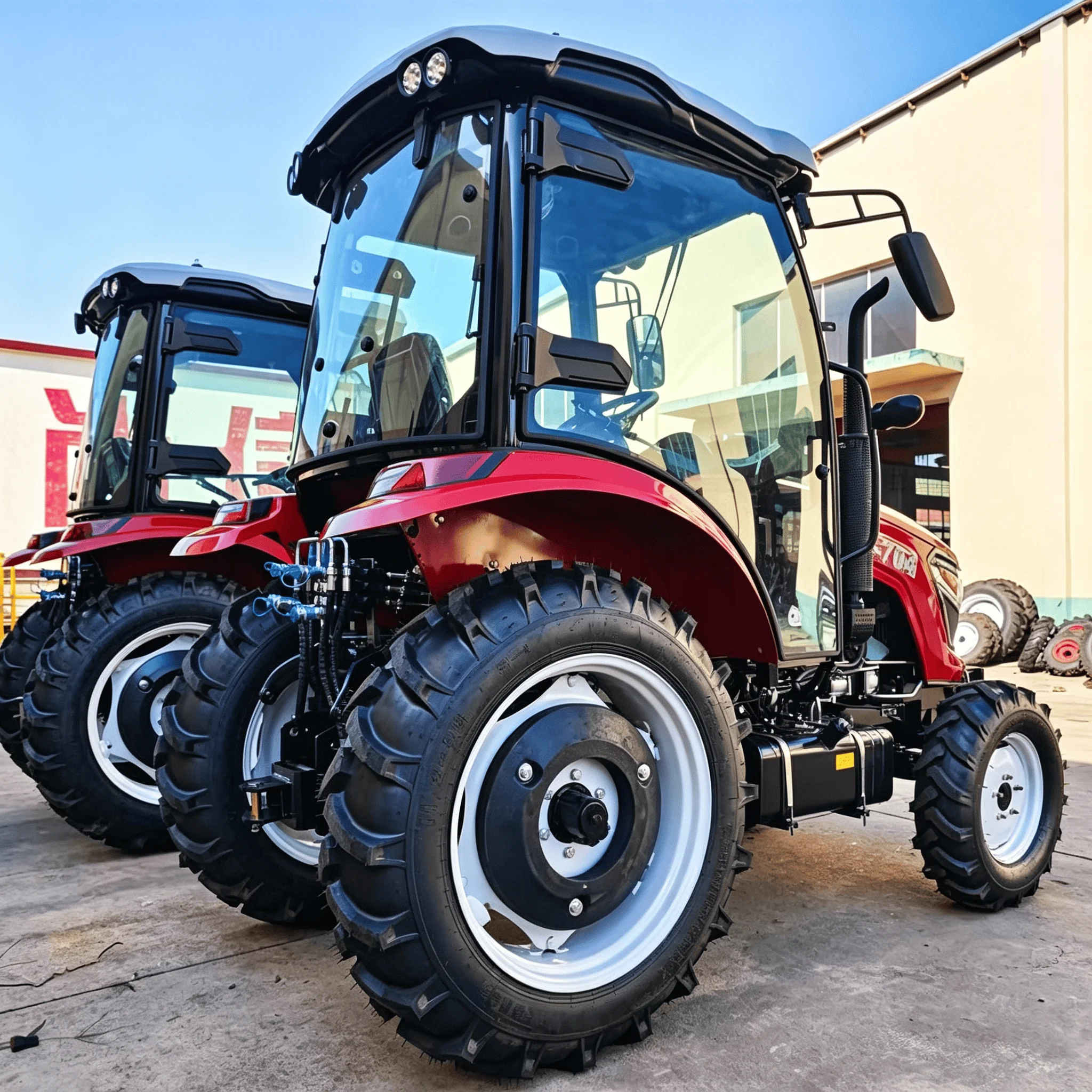 Diesel 4x4 Tractor 70HP CE Eur - đánh giá và giá Agriculture Farming Working