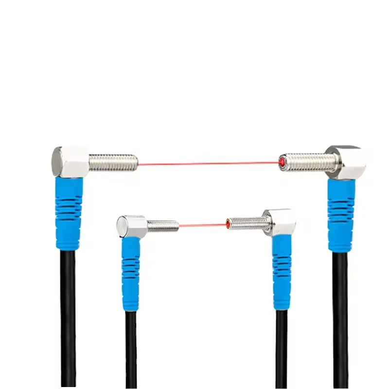 Bending 90 Degree Miniature Laser Sensor Diffuse Reflectance Sensor 660nm Red Light Emitting Diode Position Sensor Instrument