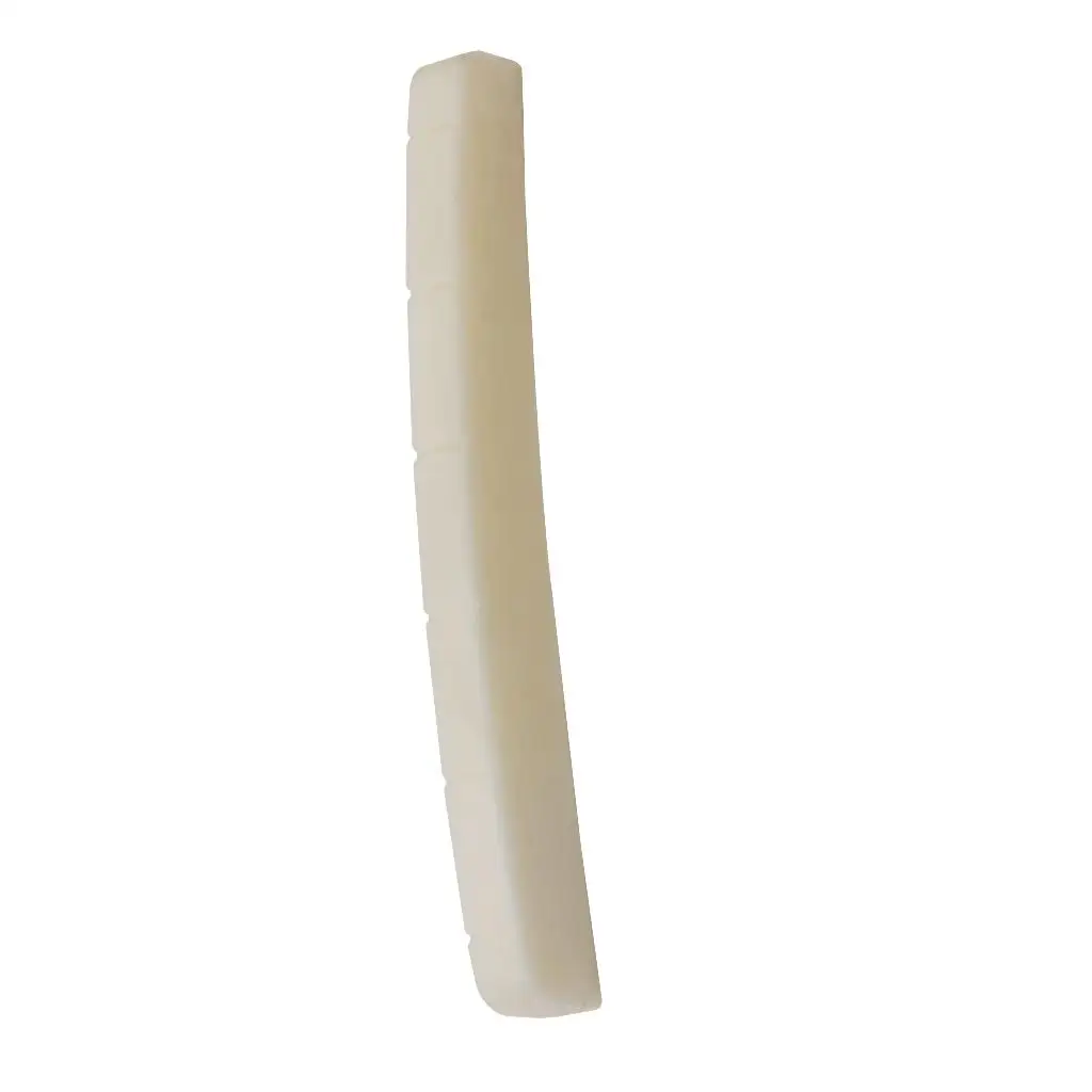 Natural Buffalo Bone Nut Electric Guitar Bridge Saddle Pre Slotted String Accessory for LP Six String Musical Instrument Repair