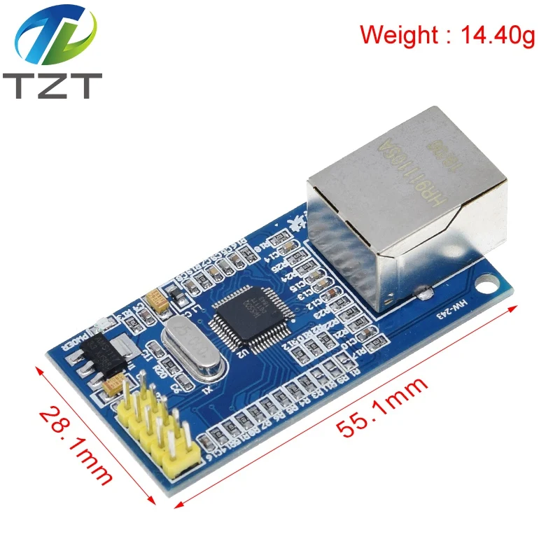 W5500 Ethernet network module hardware TCP / IP 51 / STM32 microcontroller program over W5100