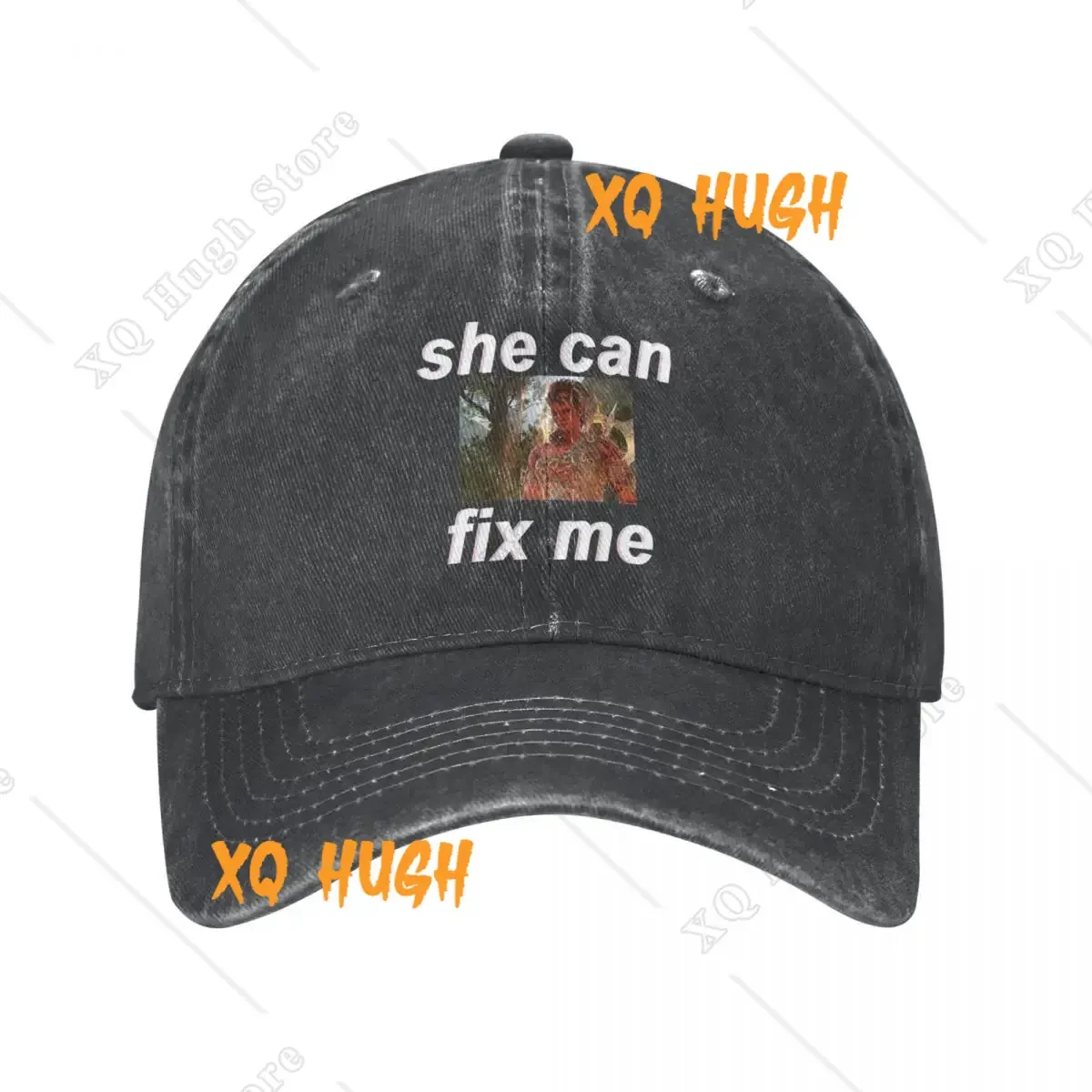 Retro Karlach She Can Fix Me Baseball Caps Vintage Distressed Denim Dad Hat Casquette Men Women Outdoor Running Golf Gift