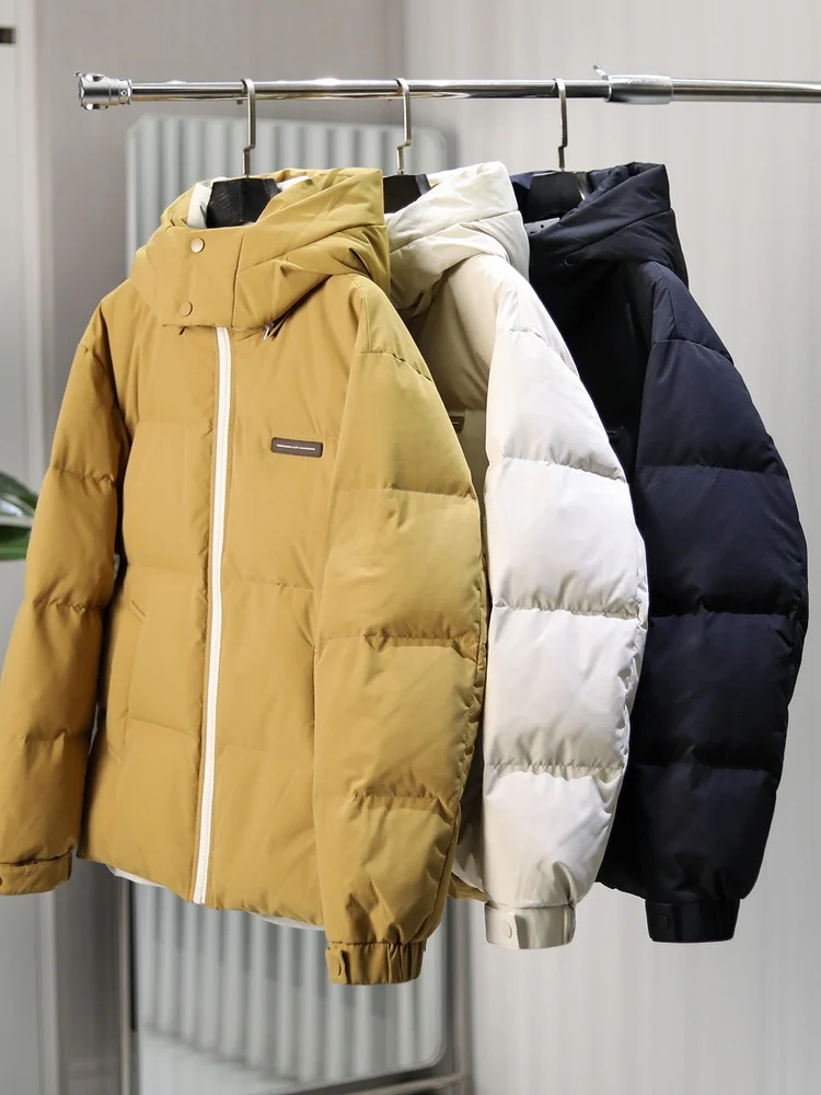 

Мужская утепленная куртка High Puffin 90 Du с капюшоном, на молнии, с цветовыми блоками, водонепроницаемая, ветрозащитная, для зимы