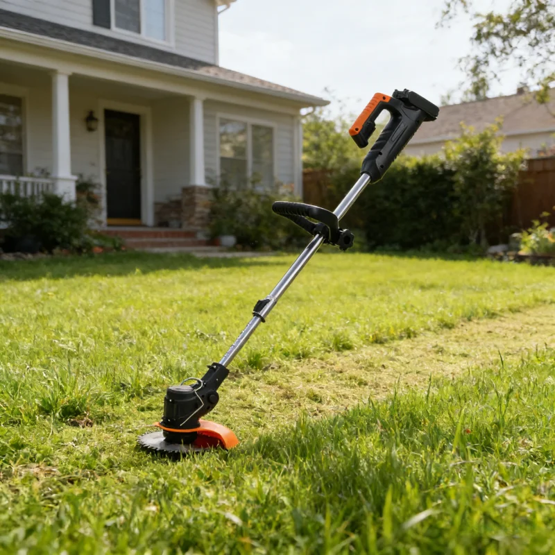 High Quality 2-Stroke Electric Handheld Grass Trimmer & Weed Eater Stainless Steel Blade DIY Garden Tool Rechargeable Battery