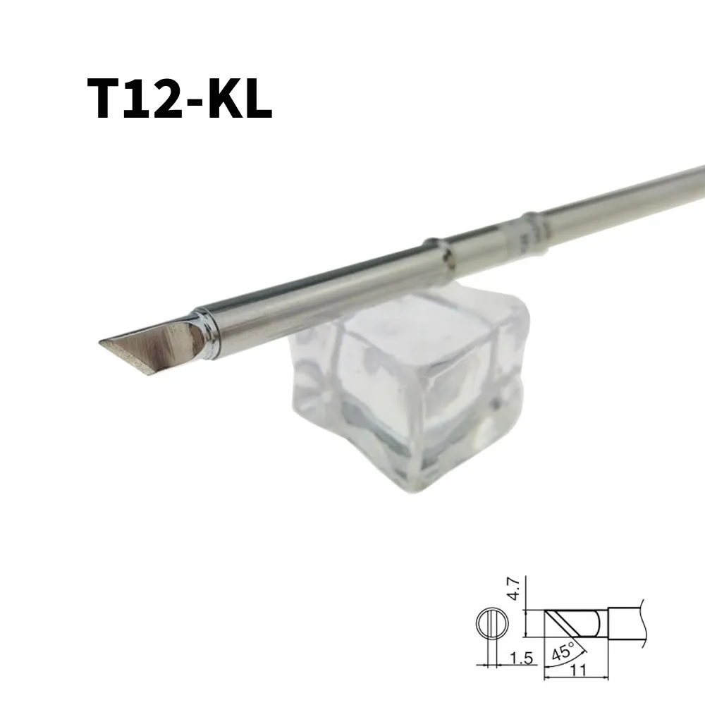 T12-KL Welder Tip for T12 STM32 OLEN FX-951 FM-2028 Weldering Station Iron Handle Tip Replacement Tool