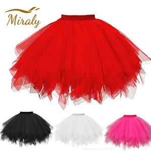 Váy Tutu của Tulle dành cho phụ nữ, thập niên 50, Petticoat Rockabilly, Thân Carnival, Underkirt, Dance, Ballet, Cosplay 10 Bán hàng ngắn bán hàng Ballad - №8