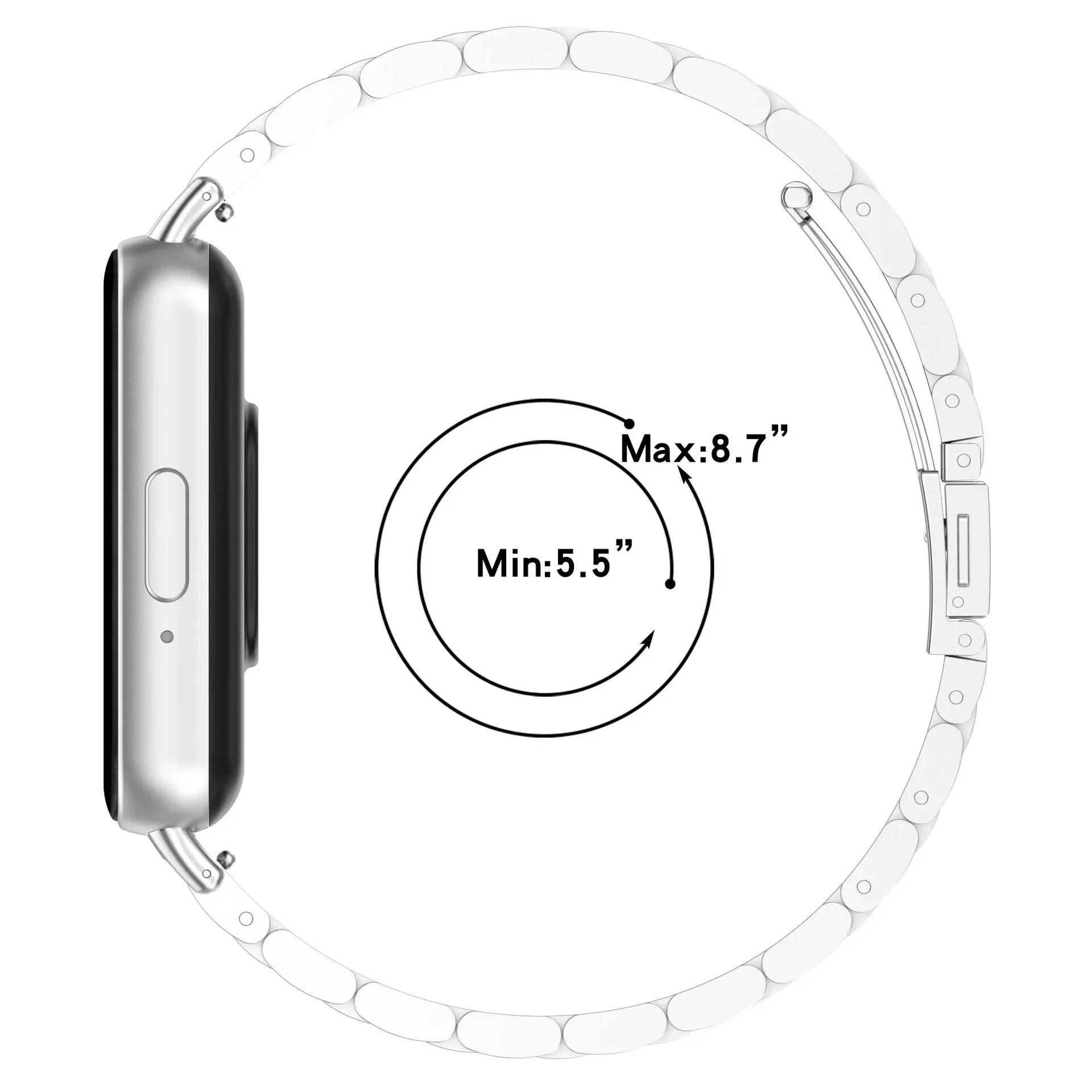 Stainless Steel Watchband for Samsung Galaxy Fit 3 Metal Strap for Galaxy Fit3 Wristband for samsung galaxy fit3 Bracelet Correa