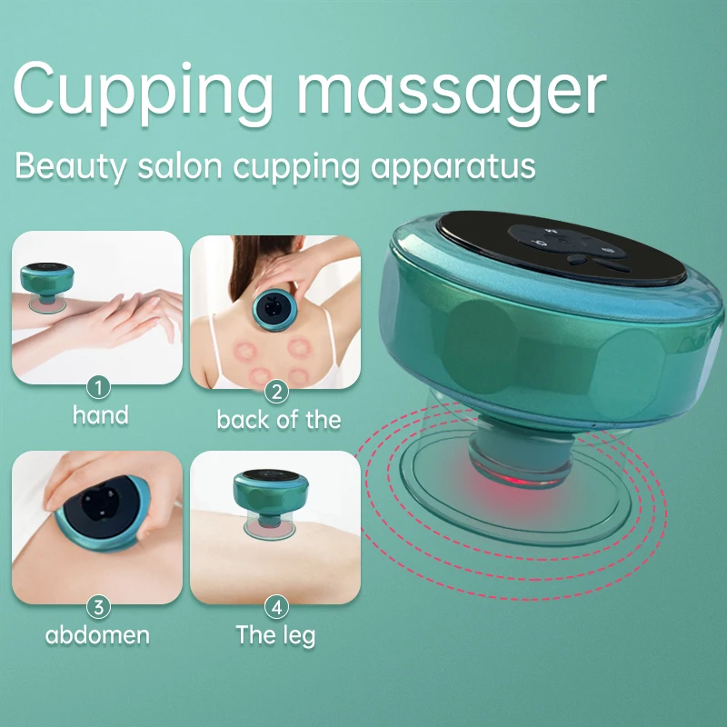 Set di tazze Hijama per coppettazione di terapia del vetro per massaggio intelligente personalizzato/macchina per coppettazione sottovuoto cinese/coppettazione elettrica