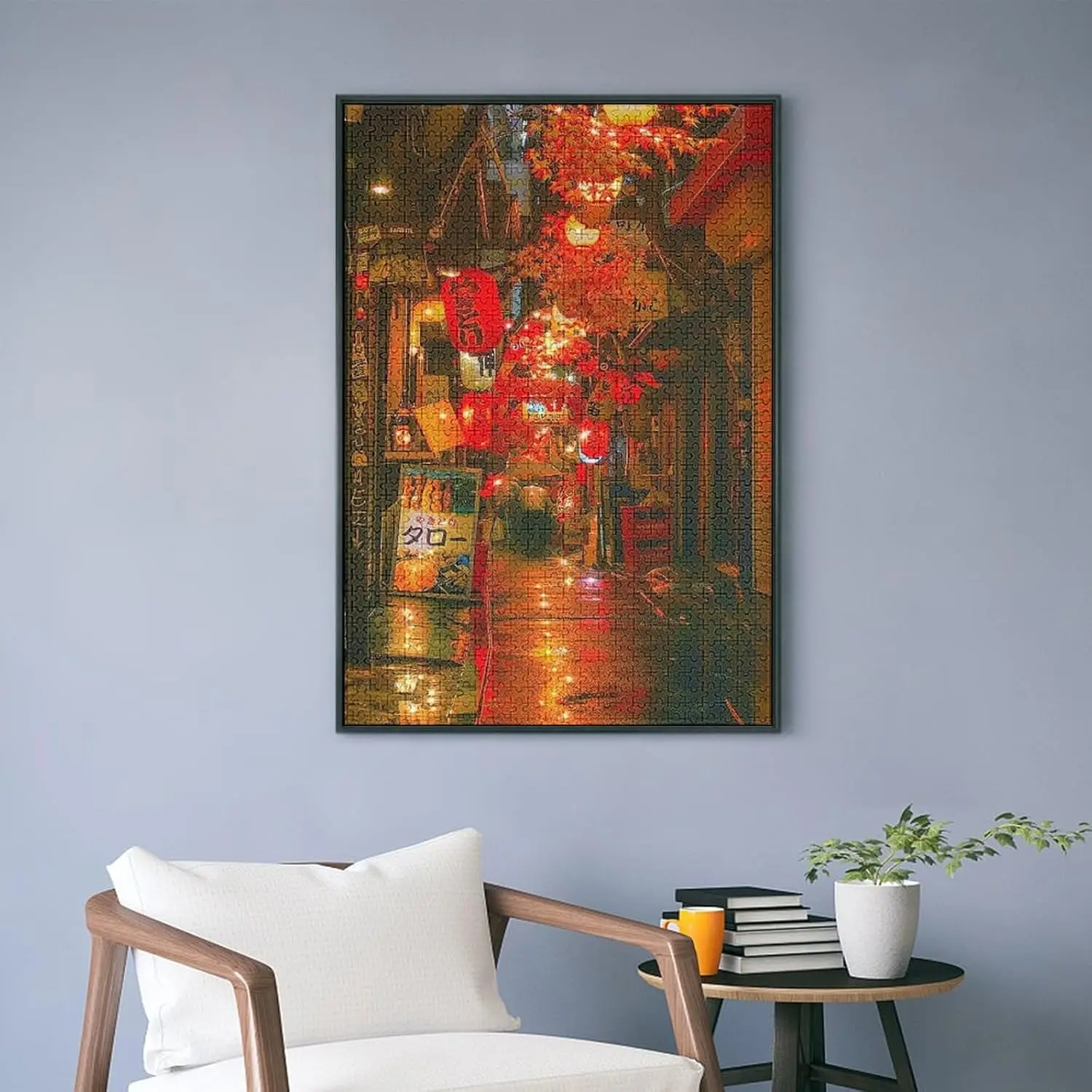 Estilo japonês atmosfera rua 300/500/1000 pçs quebra-cabeças para gamer quarto sala de estar decoração aniversário presente do feriado